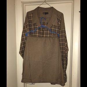 2 piece men’s brown and tan suit, 5X